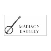 Banjo Musician Music Teacher Gummistempel (Prägung)