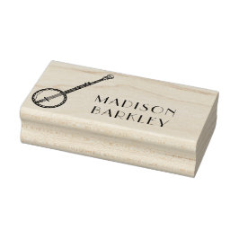 Banjo Musician Music Teacher Gummistempel