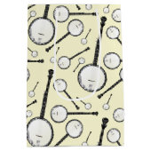 Banjo Musician Music Teacher Mittlere Geschenktüte (Rückseite)