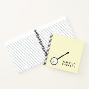 Banjo Musician Music Teacher Notizblock