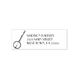 Banjo Musician Music Teacher Permastempel