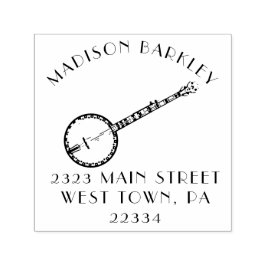 Banjo Musician Music Teacher Permastempel