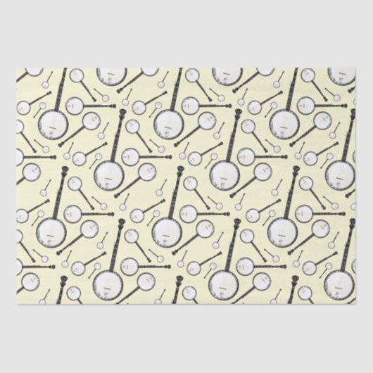 Banjo Musician Music Teacher Seidenpapier (Vorderseite)