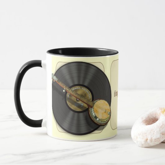 Banjo-Musik-Tassen Tasse (Mit Donut)