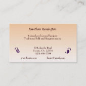 Banjo-Musiker-Visitenkarte Visitenkarte (Rückseite)