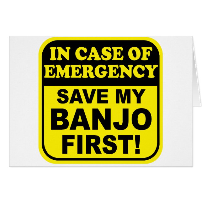 Banjo-Notfall (Vorderseite (Horizontal))