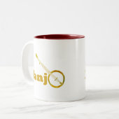 Banjo O Zweifarbige Tasse (Vorderseite Links)