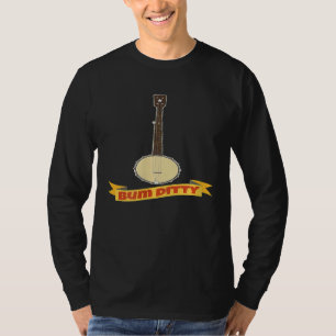 Banjo Old Time Open Zurück Clawhammer Banjo Bum Di T-Shirt
