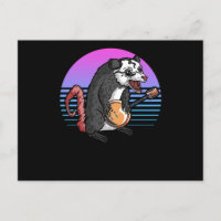 Banjo Opossum Folk Country Music Lover