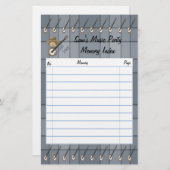 Banjo Pat Briefpapier (Vorne/Hinten)