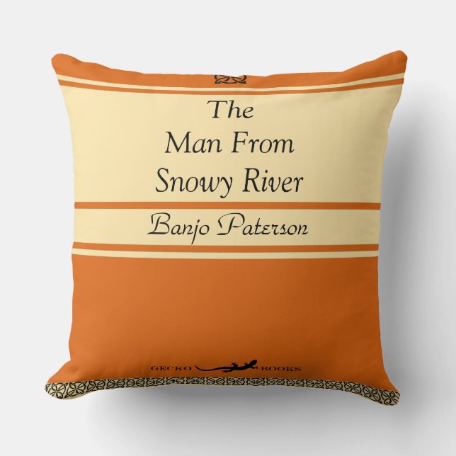 Banjo Paterson Retro Style Cushions Kissen (Vorderseite)