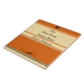 Banjo Paterson Retro Style Keramiken Fliese (Seite)
