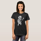 Banjo Picking Turtle Niedlich Terrapin Music Graph T-Shirt (Vorne ganz)