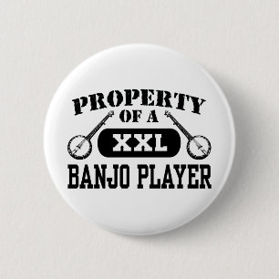 Banjo Player Button