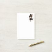 Banjo-Playing Black Cat Post-it Klebezettel (Auf Schreibtisch)