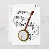 Banjo Postkarte (Vorne/Hinten)