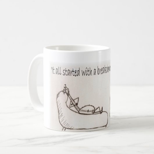 Banjo-Psychiater Kaffeetasse (Vorderseite Links)