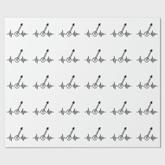 Banjo-Puls Geschenkpapier (Flach)