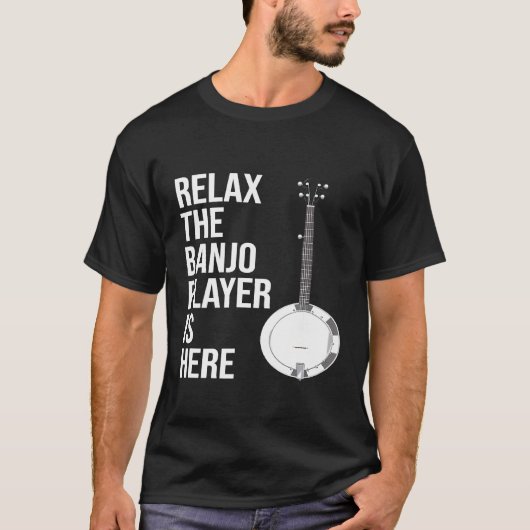 Banjo Relax, Banjo Player ist hier Banjo T-Shirt (Vorderseite)