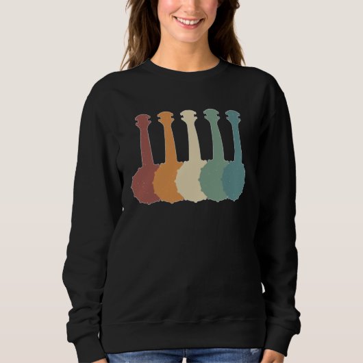 Banjo Retro Banjo Banjo Player Banjoist Sweatshirt (Vorderseite)