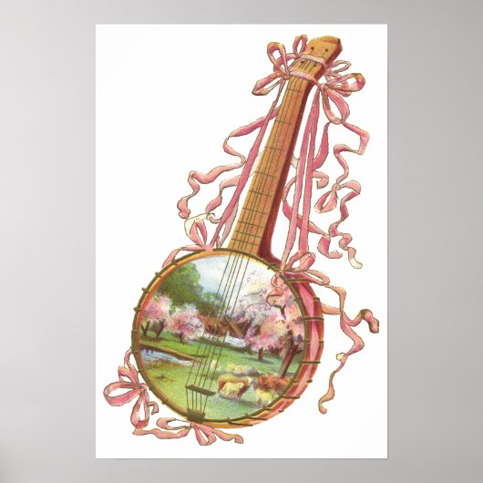 Banjo Ribbons Poster (Vorne)