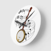 Banjo Runde Wanduhr (Winkel)