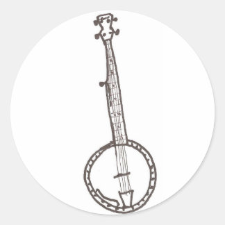 BANJO RUNDER AUFKLEBER