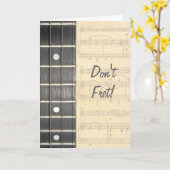 Banjo-Schnüre Fretboard ärgern nicht Karte (Gelbe Blume)