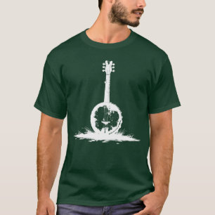 Banjo-Sketch-Mädchen T-Shirt