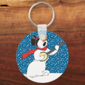 Banjo Snowman Schlüsselanhänger (Vorderseite)
