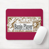 Banjo-Spieler-Mauspad Mousepad (Mit Mouse)