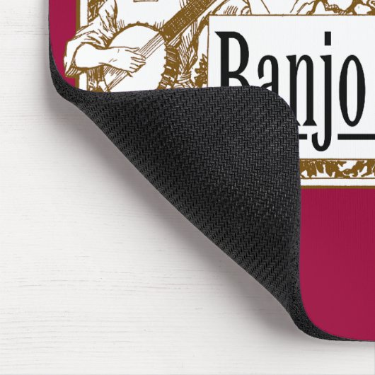 Banjo-Spieler Mousepad (Ecke)