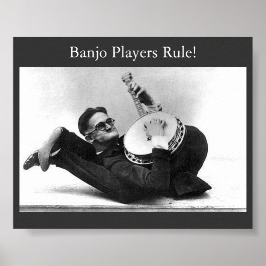 Banjo Spieler Regel! Poster (Vorne)