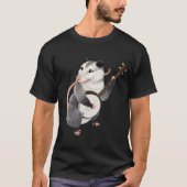 Banjo spielt Popossum-Musiker T-Shirt (Vorderseite)