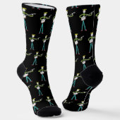 Banjo Stickman Socken (Gewinkelt)