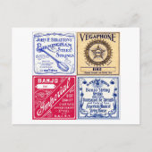 Banjo Strings Postcard Postkarte (Vorderseite)