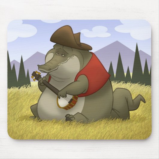 Banjo-Strummin' Alligator Mousepad (Vorne)