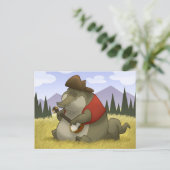 Banjo-Strummin' Alligatorpostkarten Postkarte (Stehend Vorderseite)