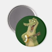 Banjo-Strummin' Gator Magnet (Vorderseite/Rückseite)