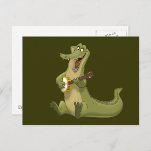 Banjo-Strummin-Gator-Postkarten Postkarte (Vorne/Hinten)