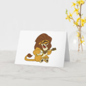 Banjo-Strummin’ Lion Card Karte (Gelbe Blume)