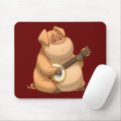 Banjo-Strummin' Schwein Mousepad (Mit Mouse)
