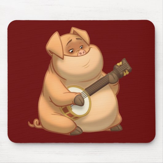 Banjo-Strummin' Schwein Mousepad (Vorne)