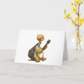Banjo-Strummin’ Tortoise Card (Blank Inside) Karte (Gelbe Blume)