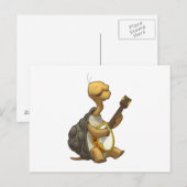 Banjo-Strummin’ Tortoise Postcard Postkarte (Vorne/Hinten)