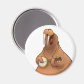 Banjo-Strummin' Walrus Magnet (Vorderseite/Rückseite)