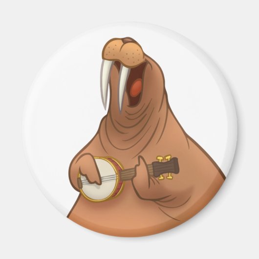 Banjo-Strummin' Walrus Magnet (Vorne)