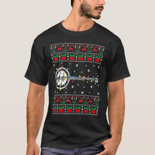 Banjo Ugly Christmas Sweater Banjo Weihnachtslicht T-Shirt
