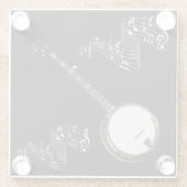 BANJO und MUSIKNOTEN Glasuntersetzer (Rückseite)