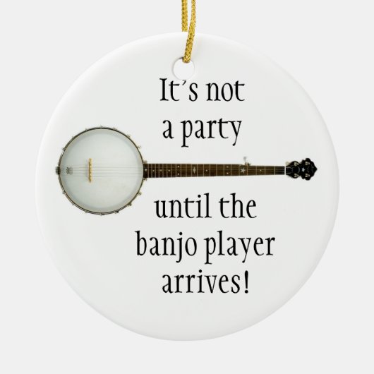 BANJO Weihnachtsverzierung Keramik Ornament (Vorne)
